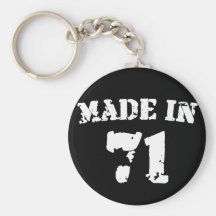 Made In 1971 Keychains