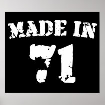 Made In 1971 Print