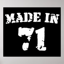 Made In 1971 Print