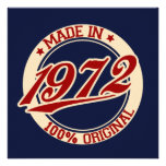 Made In 1972 Custom Invitations