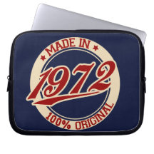 Made In 1972 Laptop Sleeve
