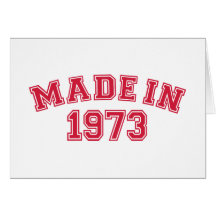 Made in 1973 cards