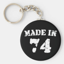 Made In 1974 Key Chains