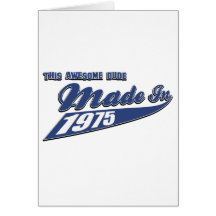 Made in 1975 card