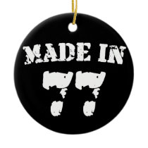 Made In 1977 Christmas Tree Ornaments