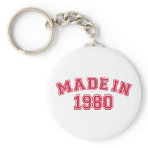 Made in 1980 keychains