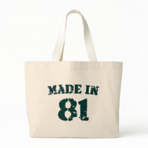 Made In 1981 Canvas Bag