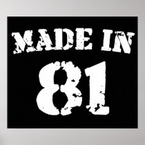 Made In 1981 Posters