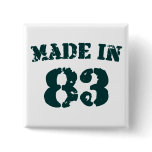 Made In 1983 buttons