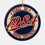 Made In 1984 Christmas Tree Ornaments