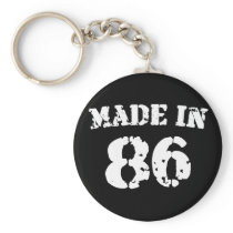 Made In 1986 Key Chain