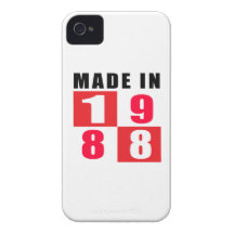 Made In 1988 Birthday Designs iPhone 4 Case