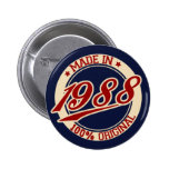 Made In 1988 Button