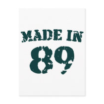 Made In 1989 Post Card