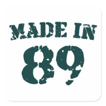 Made In 1989 Sticker