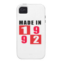 Made In 1992 Birthday Designs Vibe iPhone 4 Covers
