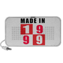 Made In 1999 Birthday Designs Laptop Speaker