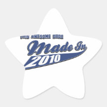 Made in 2010 star stickers