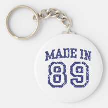 Made in 89 key chain