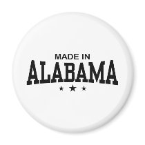 Made In Alabama Refrigerator Magnet