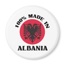 Made In Albania Refrigerator Magnet