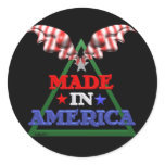 Made in America round 1.5 inch sticker by Valxart