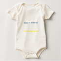 Made in America with Swedish parts Onesie t-shirts