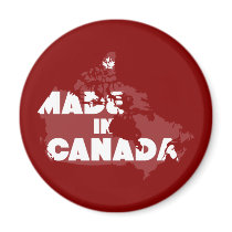Made In Canada Fridge Magnet