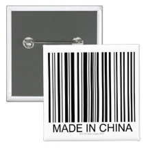 Made in China Buttons