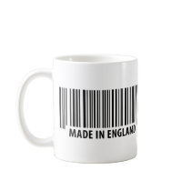 made in england bar code barcode mug