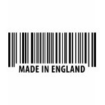 made in england bar code barcode t-shirts