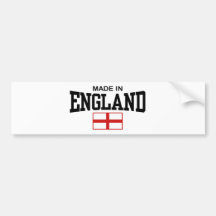 Made In England Bumper Sticker