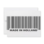 made in holland barcode icon invitations