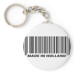 made in holland barcode icon keychain