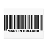 made in holland barcode icon postcards