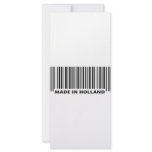 made in holland barcode icon rack cards