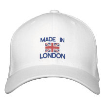 Made in London British flag Embroidered Baseball Caps