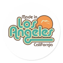 Made in Los Angeles Round Sticker