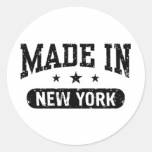 Made in New York Round Sticker