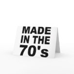 Made in the 70s - Birthday cards