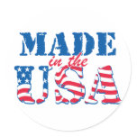 Made in the USA stickers