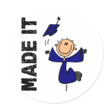 MADE IT Stick Figure Graduation