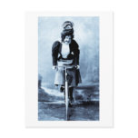 Madge Lessing on Bike - Vintage 1902 - CYan postcards
