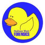 Madison West Forensics Duck Sticker