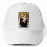 Madona with lilies Bouguereau antique painting Hats
