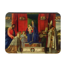 Madonna and Child (Barbarigo Altarpiece) 1488 Vinyl Magnets