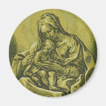 Madonna and Child by Bartolommeo Coriolano Fridge Magnet