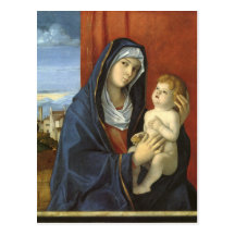 Madonna and Child by Giovanni Bellini Postcard