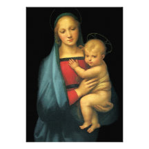 Madonna And Child, Madonna del Granduca by Raphael Custom Invites