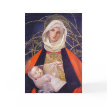 madonna and Child of the Thorns Greeting Cards